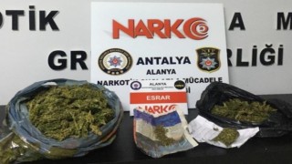 Alanyada 2 ayrı uyuşturucu operasyonda 2 tutuklama
