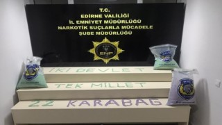 Edirnede uyuşturucu operasyonunda 3 tutuklama