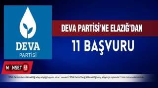 DEVA Partisi Elazığ Milletvekilliği Aday Adaylığına, 11 Kişi Başvuruda Bulundu