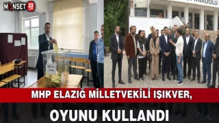 MHP Elazığ Milletvekili Işıkver, Oyunu Kullandı