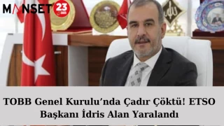 TOBB Genel Kurulu’nda Çadır Çöktü! ETSO Başkanı İdris Alan Yaralandı