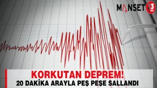 20 Dakika Arayla 2 Deprem Meydana Geldi
