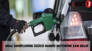 Araç Sahiplerine Üzücü Haber! Motorine Zam Geldi