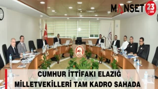 CUMHUR İTTİFAKI ELAZIĞ MİLLETVEKİLLERİ TAM KADRO SAHADA