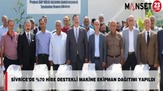 Sivrice’de %70 Hibe Destekli Makine Ekipman Dağıtımı Yapıldı