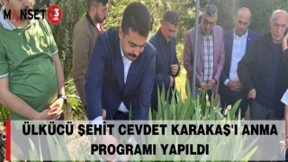 ÜLKÜCÜ ŞEHİT CEVDET KARAKAŞ'I ANMA PROGRAMI YAPILDI