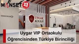 Uygar VIP Ortaokulu Öğrencisinden Türkiye Birinciliği