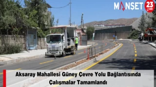 Aksaray Mahallesi Güney Çevre Yolu Bağlantısında Çalışmalar Tamamlandı