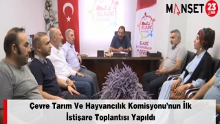 Çevre Tarım Ve Hayvancılık Komisyonu’nun İlk İstişare Toplantısı Yapıldı