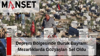 Deprem bölgesinde buruk bayram: Mezarlıklarda gözyaşları sel oldu