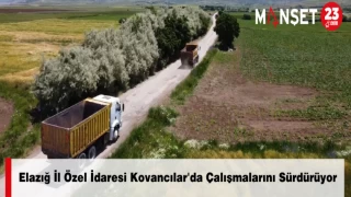 Elazığ İl Özel İdaresi Kovancılar'da Çalışmalarını Sürdürüyor