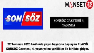 ELAZIĞ SONSÖZ 4 YAŞINDA