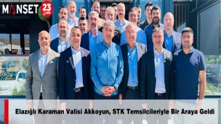 Elazığlı Karaman Valisi Akkoyun, STK Temsilcileriyle Bir Araya Geldi