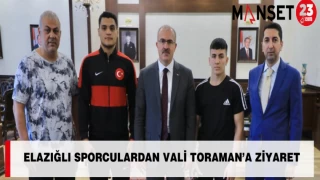 Elazığlı Sporculardan Vali Toraman’a Ziyaret