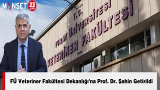 FÜ Veteriner Fakültesi Dekanlığı’na Prof. Dr. Şahin Getirildi