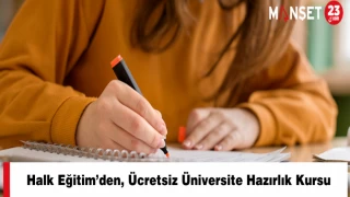 Halk Eğitim’den, Ücretsiz Üniversite Hazırlık Kursu