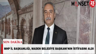 MHP İl Başkanlığı, Maden Belediye Başkanının İstifasını Aldı