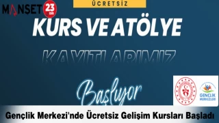 Gençlik Merkezi'nde Ücretsiz Gelişim Kursları Başladı