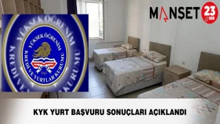 KYK YURT BAŞVURU SONUÇLARI AÇIKLANDI