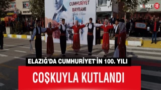Elazığ’da Cumhuriyet'in 100. Yılı Coşkuyla Kutlandı