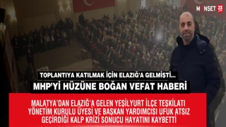TOPLANTIYA KATILMAK ÜZERE ELAZIĞ’A GELMİŞİ..MHP GENİŞLETİLMİŞ BÖLGE İSTİŞARE TOPLANTISINDA ACI HABER