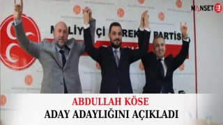 Abdullah Köse Resmi Başvurusunu Yaptı
