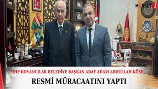 MHP Kovancılar Belediye Başkan Aday Adayı Abdullah Köse Resmi Müracaatını Yaptı
