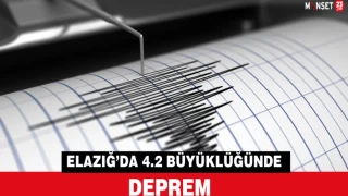 ELAZIĞ’DA 4.2 BÜYÜKLÜĞÜNDE DEPREM MEYDANA GELDİ