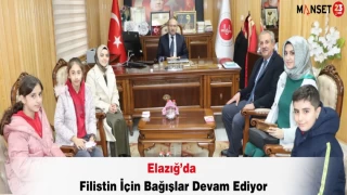 Elazığ’da Filistin İçin Bağışlar Devam Ediyor