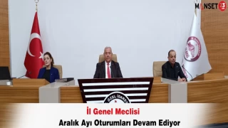 İl Genel Meclisi Aralık Ayı Oturumları Devam Ediyor
