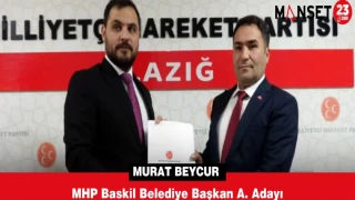Murat Beycur MHP Baskil Belediye Başkan A. Adayı