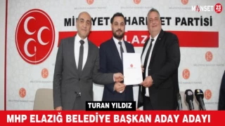 Turan Yıldız MHP Elazığ Belediye Başkan Aday Adayı