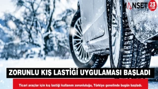 Zorunlu Kış Lastiği Uygulaması Başladı