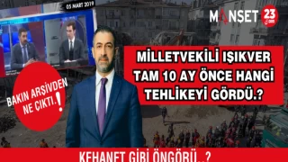 BAKIN ARŞİVDEN NE ÇIKTI.! MİLLETVEKİLİ IŞIKVER TAM 10 AY ÖNCE…?