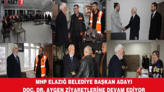 MHP ELAZIĞ BELEDİYE BAŞKAN ADAYI DOÇ. DR. AYGEN ZİYARETLERİNE DEVAM EDİYOR