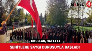 Okullar, Haftaya Şehitlere Saygı Duruşuyla Başladı