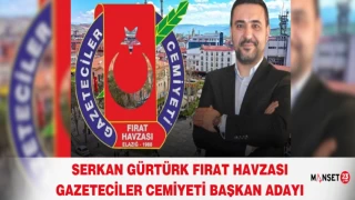 Serkan Gürtürk Fırat Havzası Gazeteciler Cemiyeti Başkan Adayı