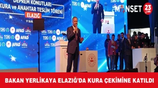 Bakan Yerlikaya Elazığ’da Kura Çekimine Katıldı