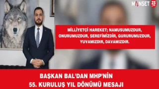 Başkan Bal’dan MHP’nin 55. Kuruluş Yıl Dönümü Mesajı