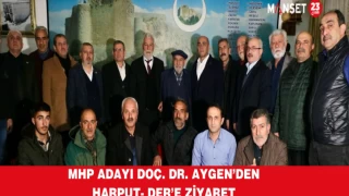MHP ADAYI DOÇ. DR. AYGEN’DEN HARPUT- DER’E ZİYARET