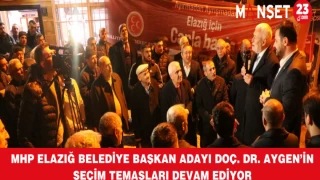 MHP Elazığ Belediye Başkan Adayı Doç. Dr. Aygen’in Seçim Temasları Devam Ediyor