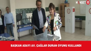 Başkan Adayı Av. Çağlar Duran Oyunu Kullandı