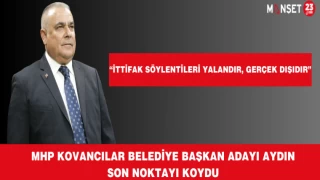 MHP KOVANCILAR BELEDİYE BAŞKAN ADAYI AYDIN SON NOKTAYI KOYDU “İTTİFAK SÖYLENTİLERİ YALANDIR, GERÇEK DIŞIDIR”