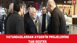 VATANDAŞLARDAN AYGEN’İN PROJELERİNE TAM DESTEK