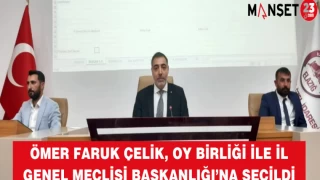 Ömer Faruk Çelik, Oy Birliği İle İl Genel Meclisi Başkanlığı’na Seçildi