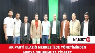 AK Parti Elazığ Merkez İlçe Yönetiminden Medya Grubumuza Ziyaret
