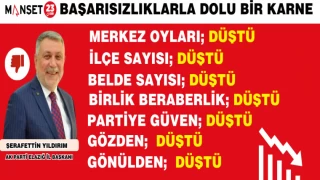 BAŞKAN YILDIRIM BAŞARISIZLIĞIN RESMİNİ ÇİZDİ