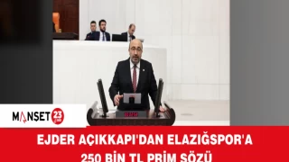 Ejder Açıkkapı'dan Elazığspor'a 250 Bin TL Prim Sözü