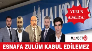 ESNAFA ZULÜM KABUL EDİLEMEZ