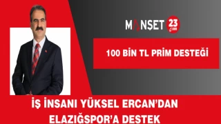 İŞ İNSANI YÜKSEL ERCAN’DAN ELAZIĞSPOR’A DESTEK